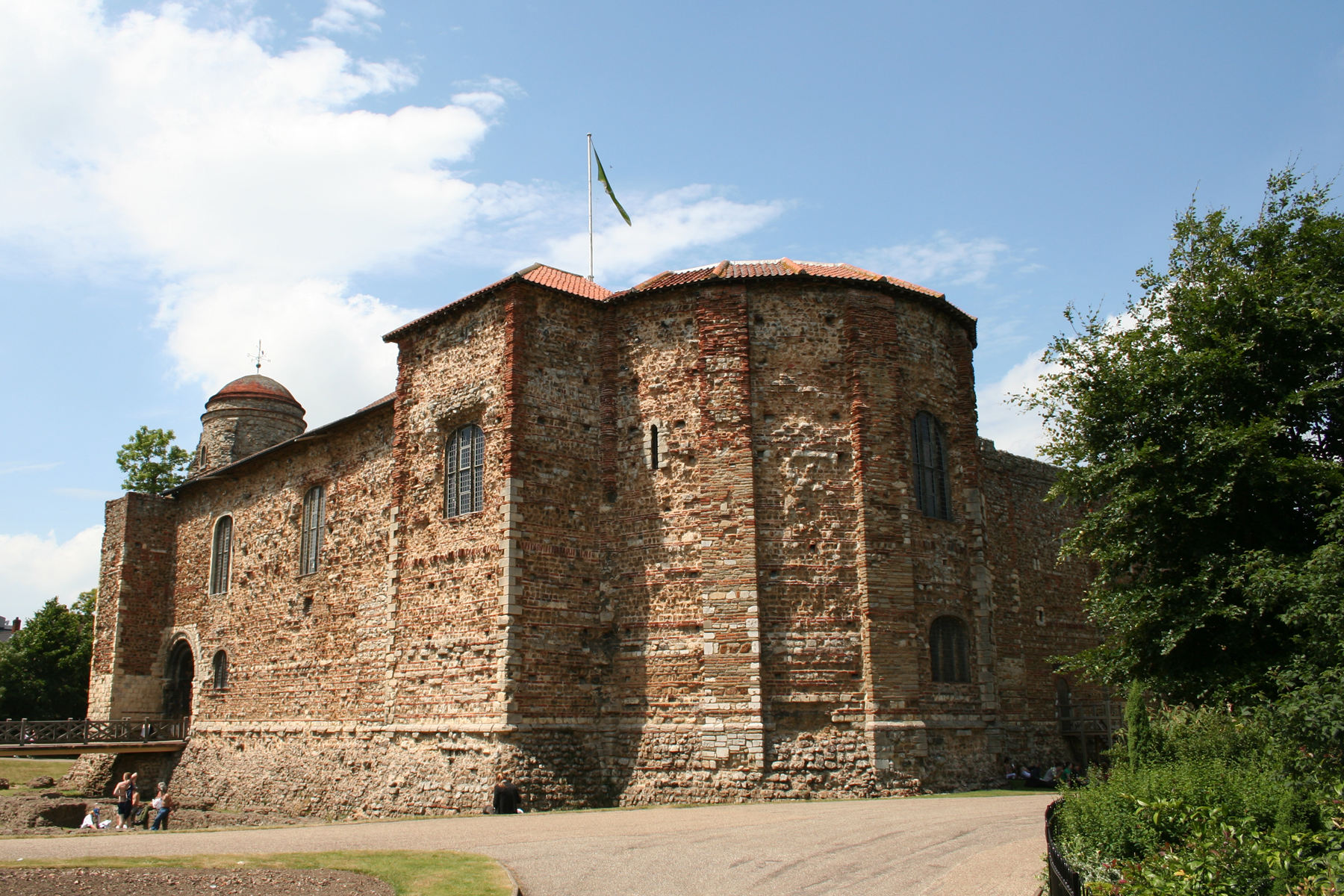 Colchester Castle on a clear day