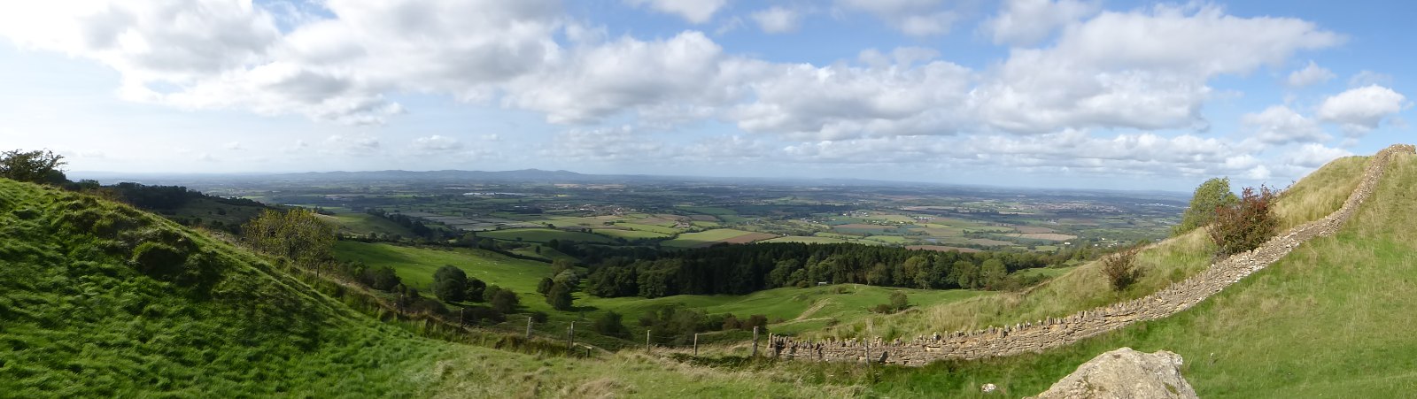 Panoramic view from Bredon Hill in Wychavon